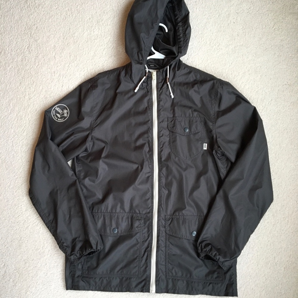 Vans Black Windbreaker